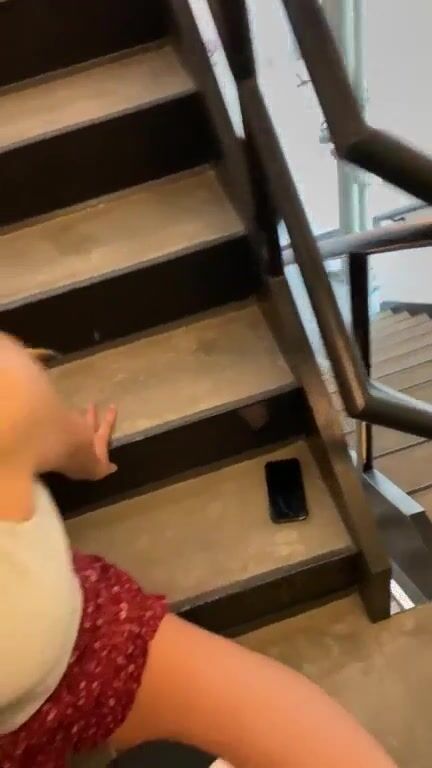 Stairway to blowjob
